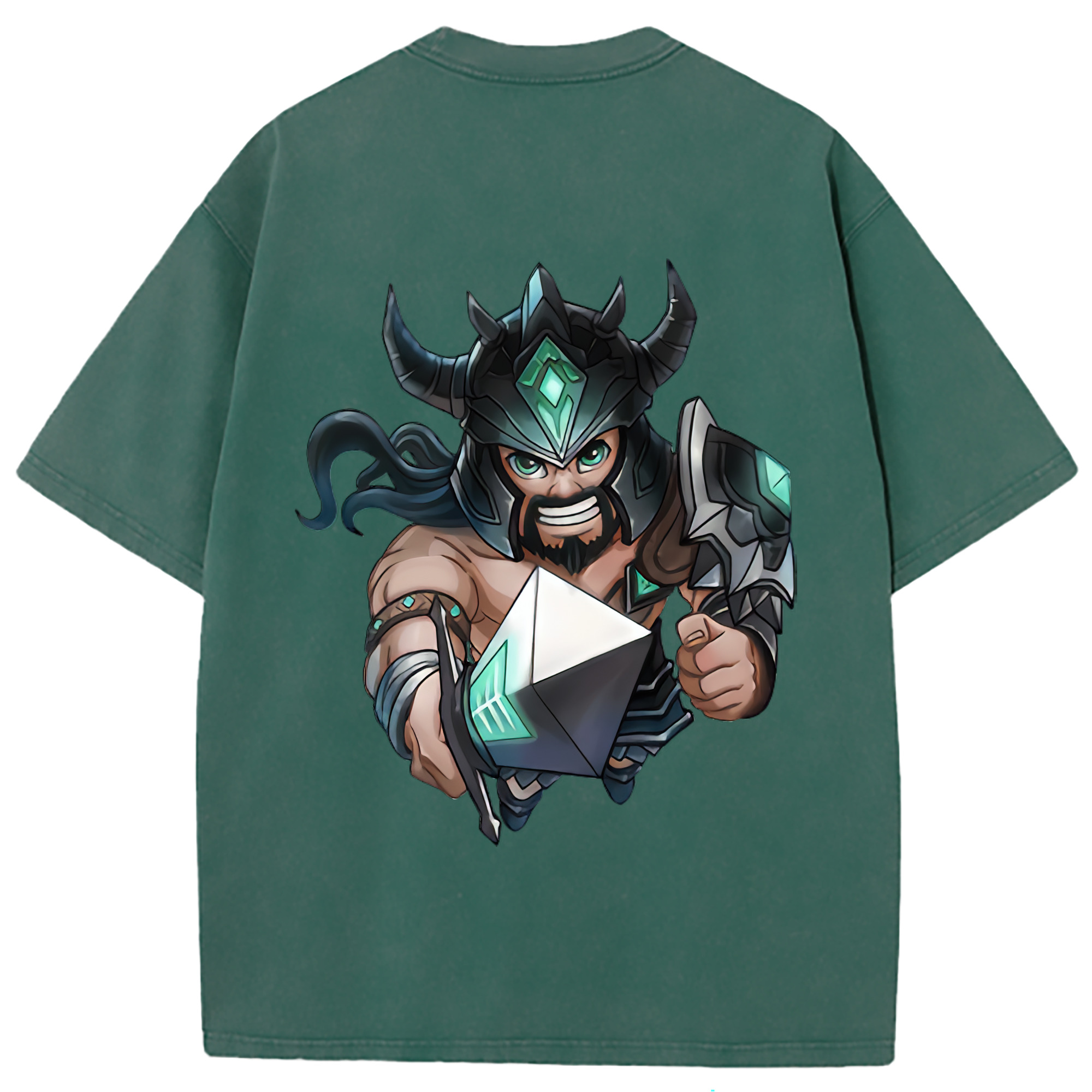 （画像用） リーグ・オブ・レジェンド League of Legends LOL 綿100% ヴィンテージ風 半袖Tシャツ（背面プリント）